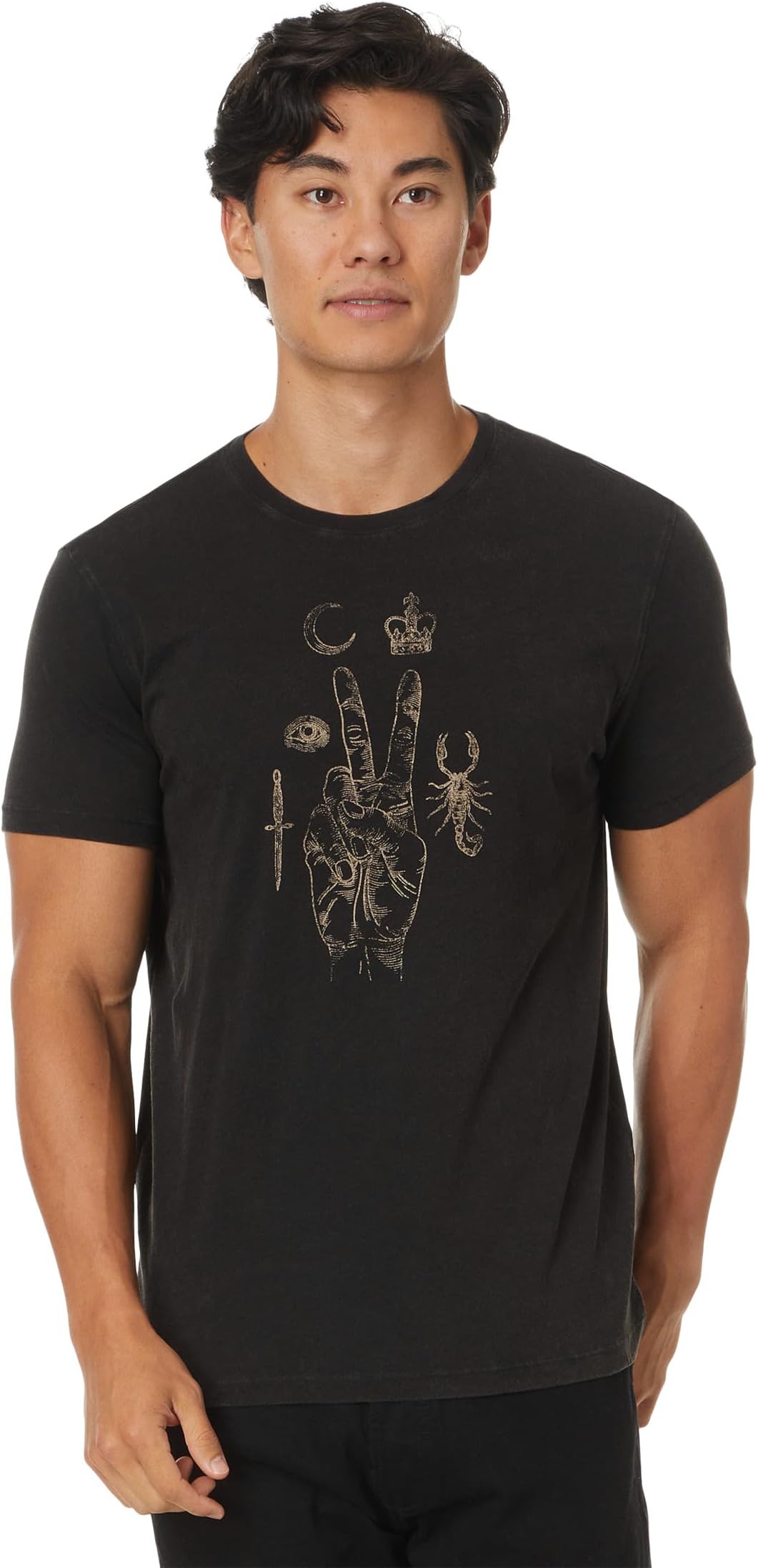 

Футболка John Varvatos Elements Peace Tee KG6737W24, черный