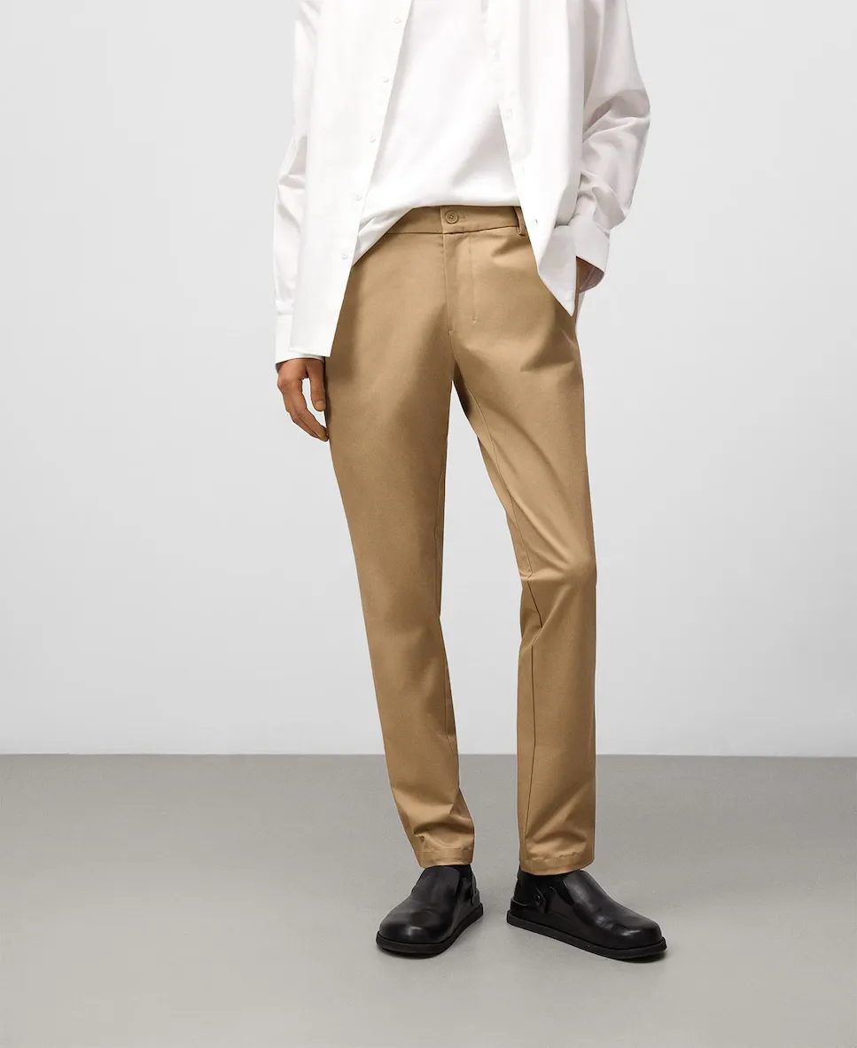 

Китайские мужские брюки slim fit Adolfo Dominguez, коричневый