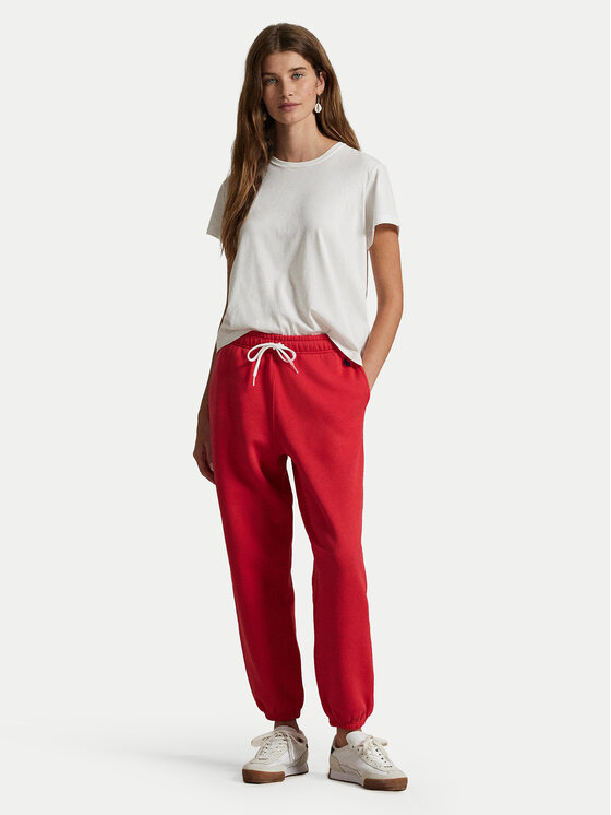 Спортивные брюки tapered fit 211971700007 Polo Ralph Lauren, красный — фото 2