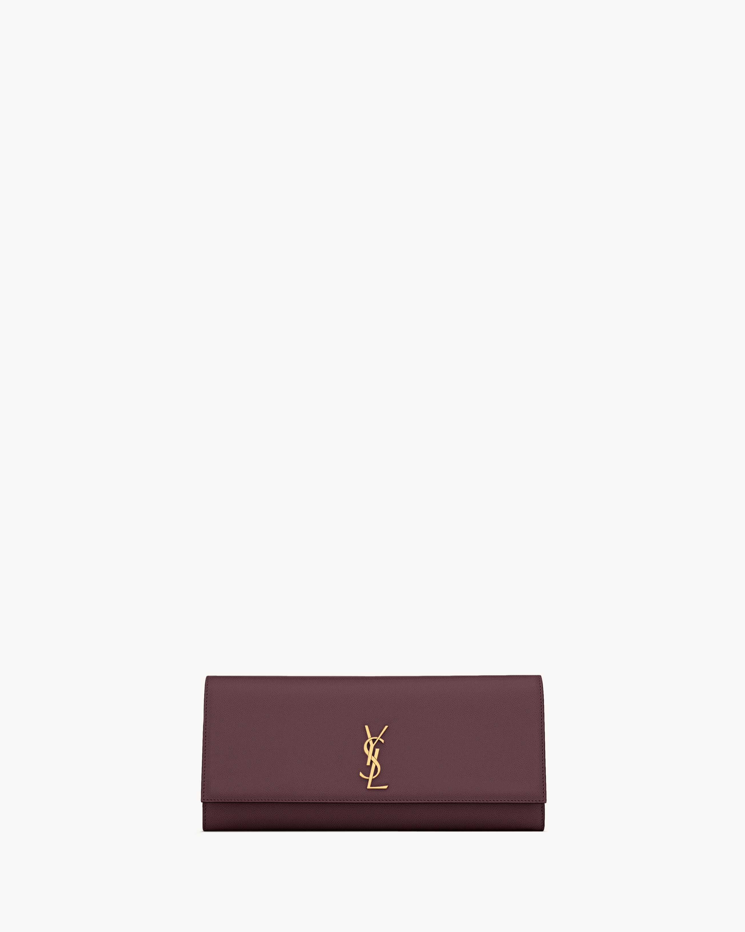 

Клатч KATE из кожи “grain de poudre” Saint Laurent, бордо