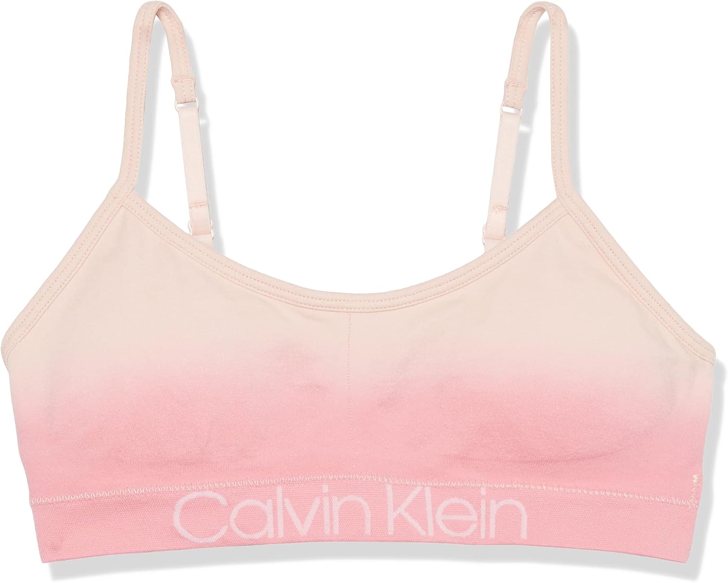 

Бесшовный бюстгальтер без косточек Calvin Klein для девочек, Ck Icon Logo Pink