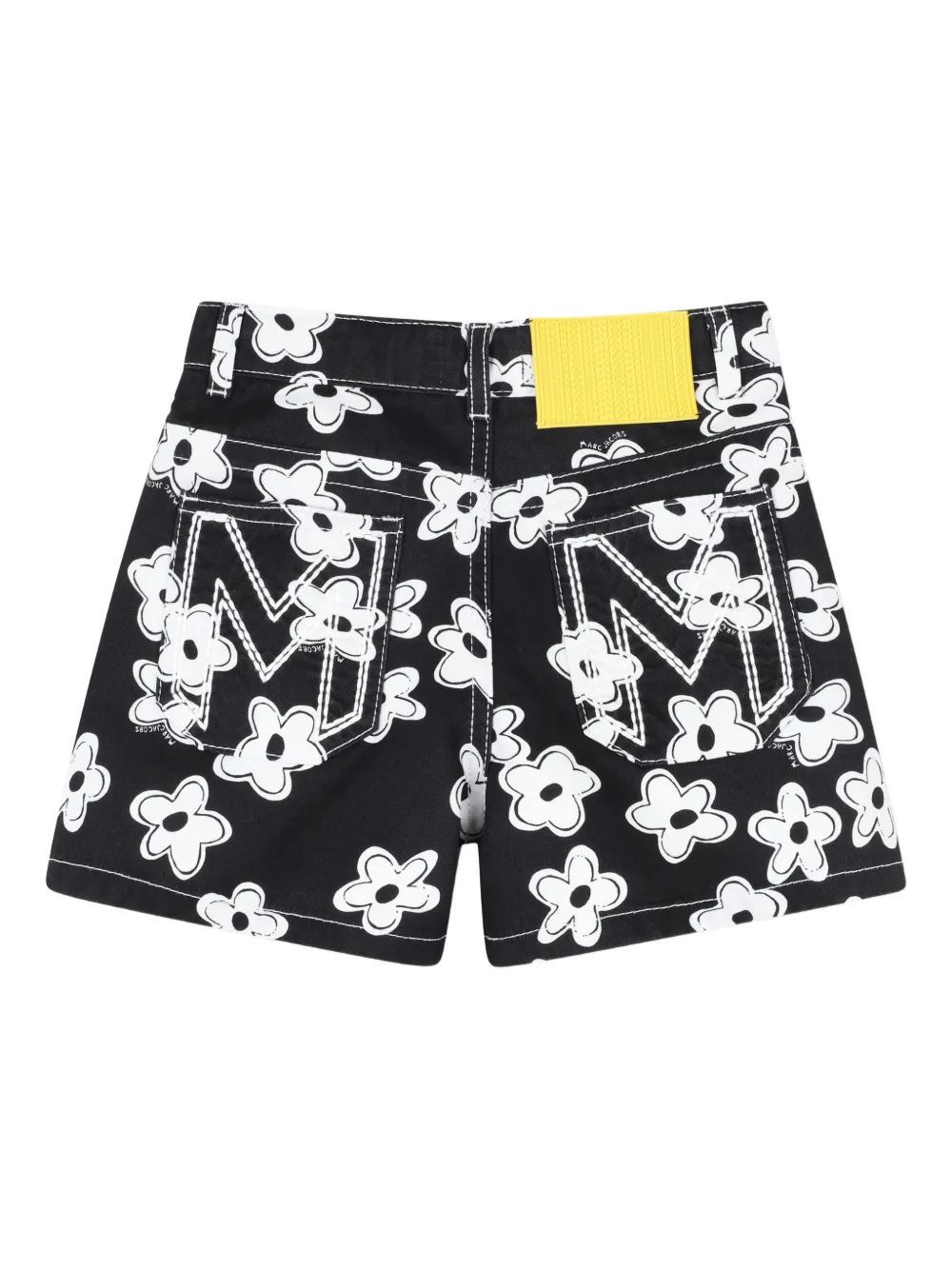 Шорты с цветочным принтом Marc Jacobs Kids, черный — фото 2