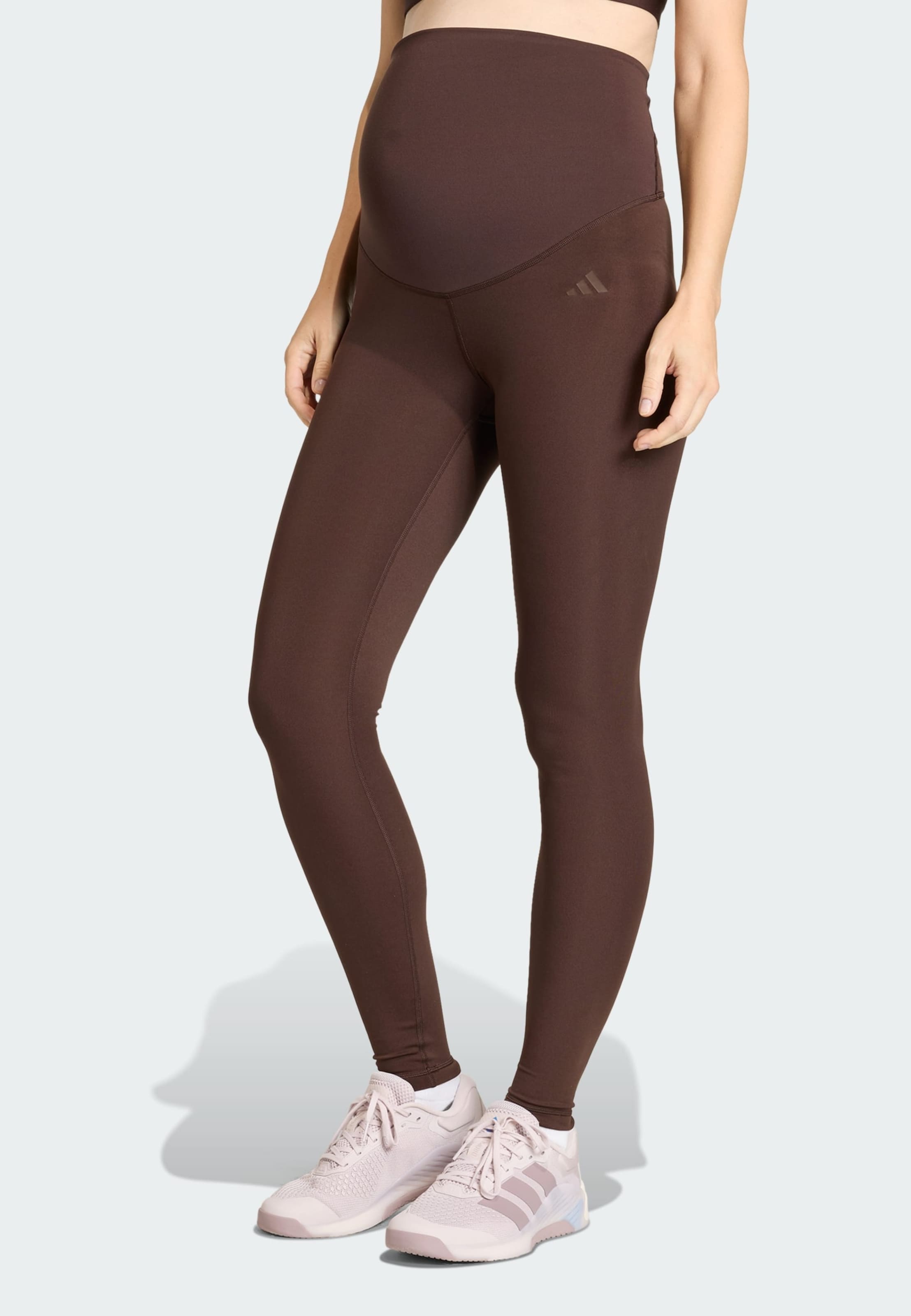 Adidas Performance Узкие спортивные штаны 'Optime Essentials' в цвете Chocolate — фото 2