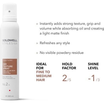 Goldwell Сухой текстурирующий спрей Stylesign 200 мл — фото 2