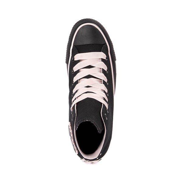 Кроссовки Converse Chuck Taylor All Star High-Top Dark Swan Sneaker, черный/розовый — фото 2