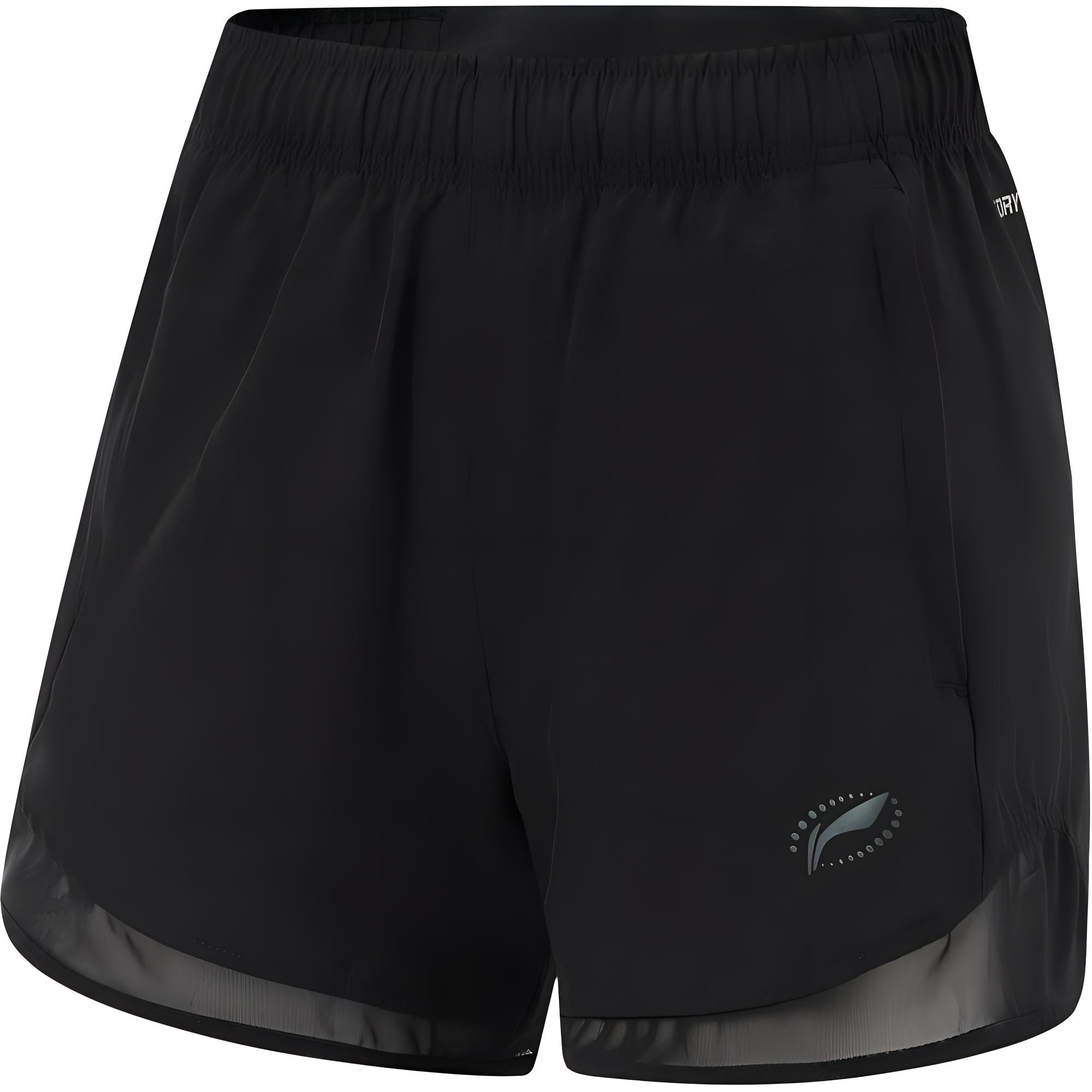 

Женские спортивные шорты для бега LiNing черные