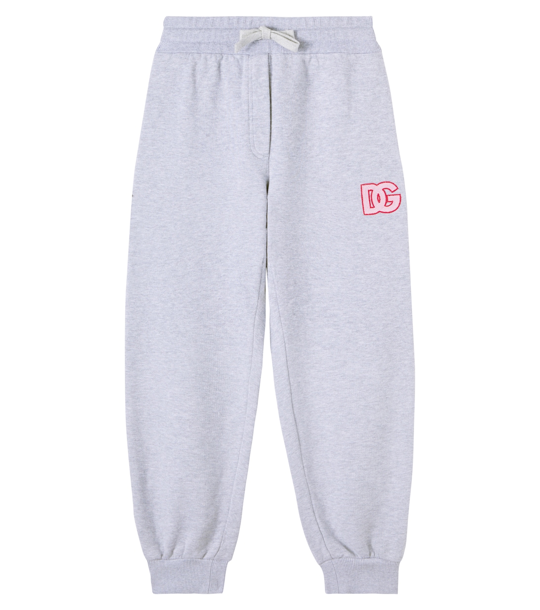 

Спортивные брюки DG из хлопкового флиса Dolce&Gabbana Kids, Melange Grigi