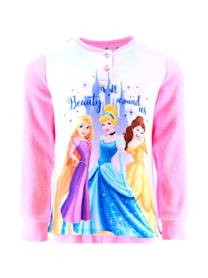 Disney Princess Флисовая пижама с изображением принцессы Диснея, розового цвета — фото 2