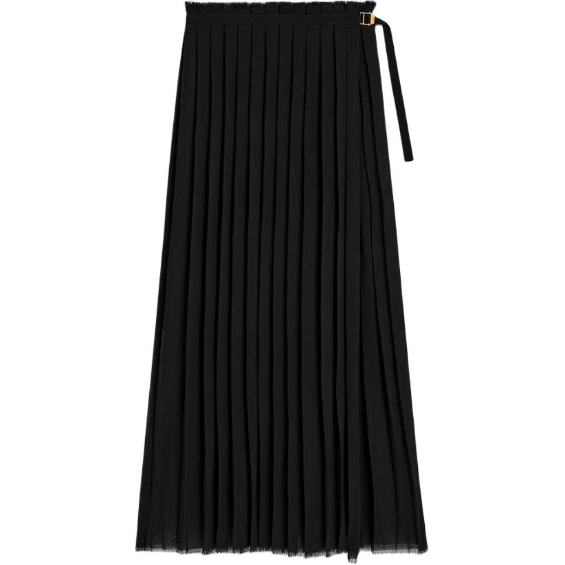 

Юбка длинная плиссированная Ami Paris AMIPARIS, черный