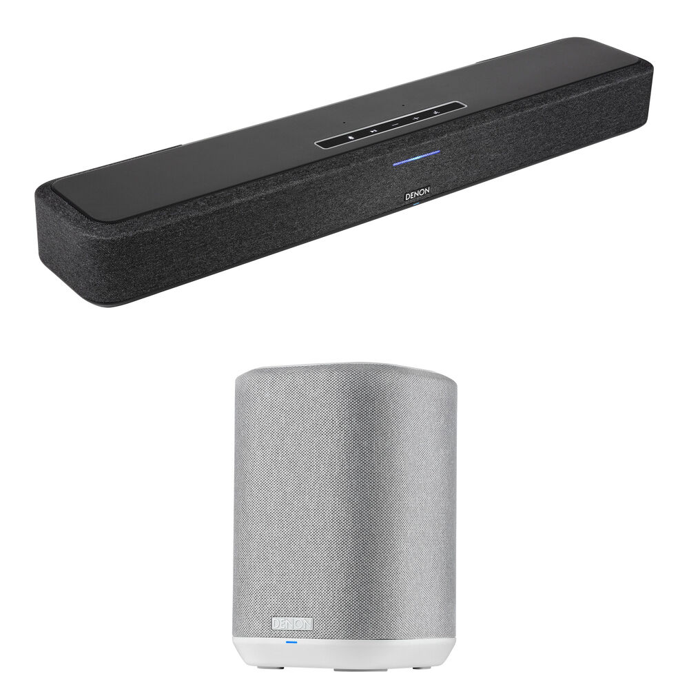 

Звуковая панель Denon Home Sound Bar SB550 и комплект беспроводных динамиков Home 150 (черный/белый)