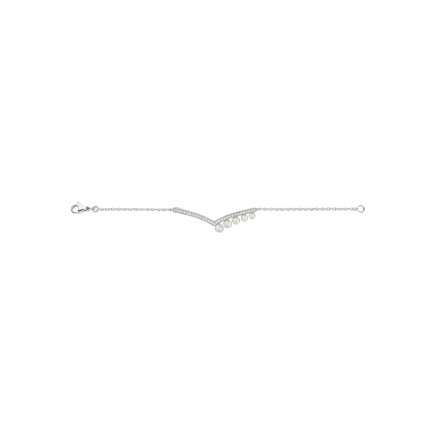 

Браслет Chaumet Josephine aigrette из белого золота с бриллиантами и жемчугом