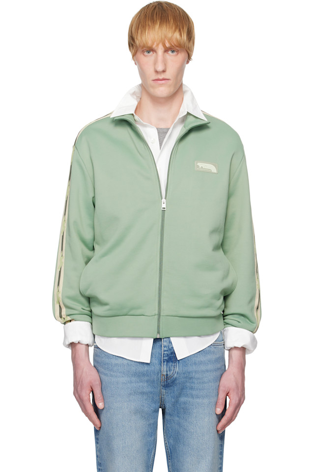 

Куртка-трехслойка Flash fox на молнии Maison Kitsuné, цвет vert-de-gris