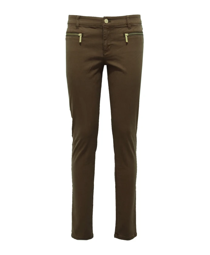 

Узкие брюки-дафлкот Michael Kors, коричневый