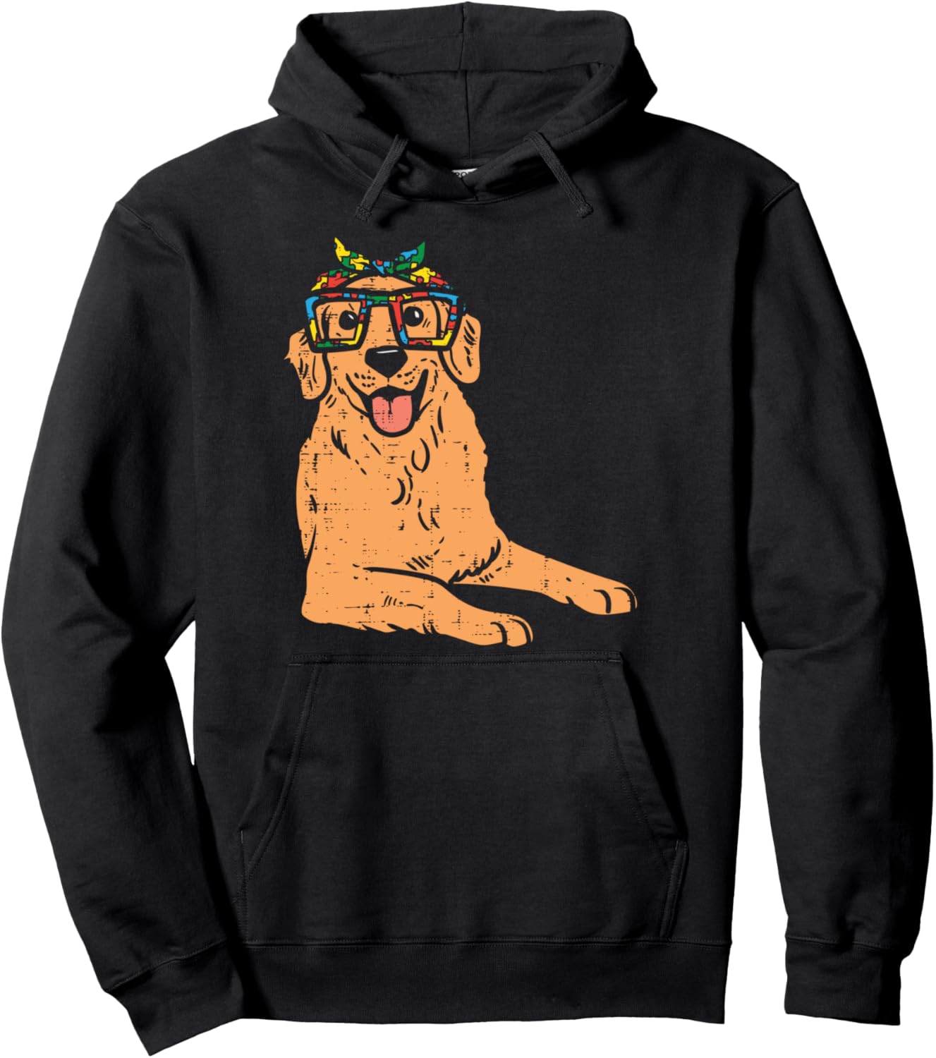 

Головоломка в виде золотистого ретривера, бандана, очки, толстовка с капюшоном для собак, посвященная осведомленности об аутизме Autism Awareness Clothes For Women Men Kids Gifts