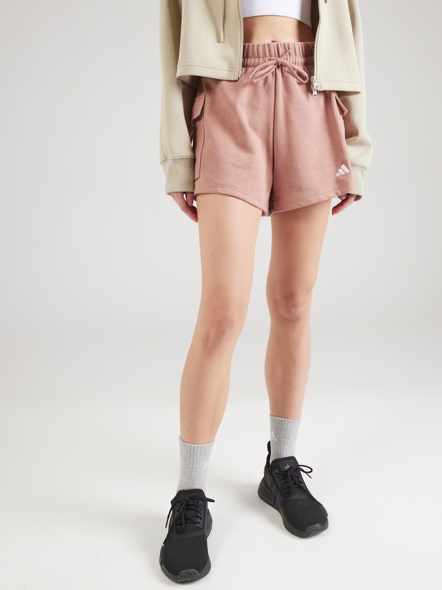 Свободные спортивные брюки ADIDAS SPORTSWEAR Essentials, темно-розовый — фото 3