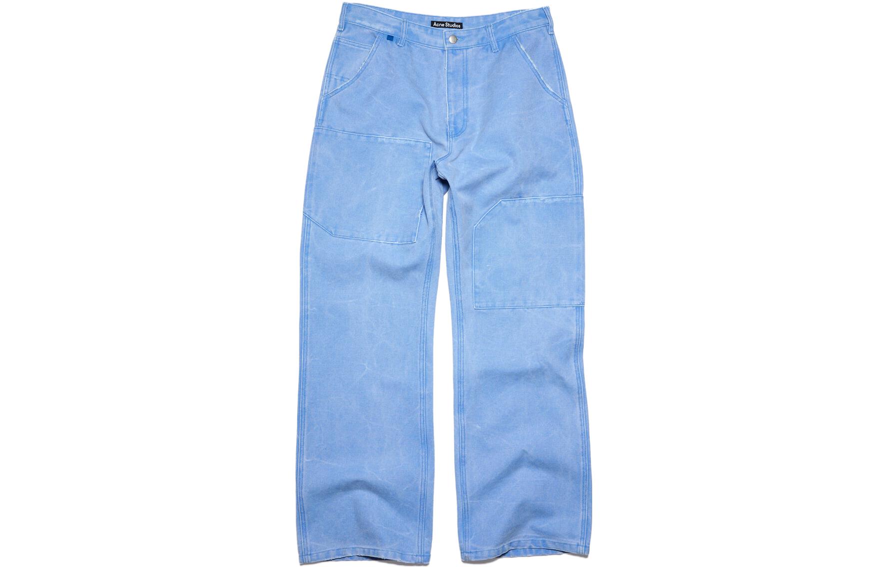 

Брюки Distress Detailed Wide Leg Acne Studios, синие