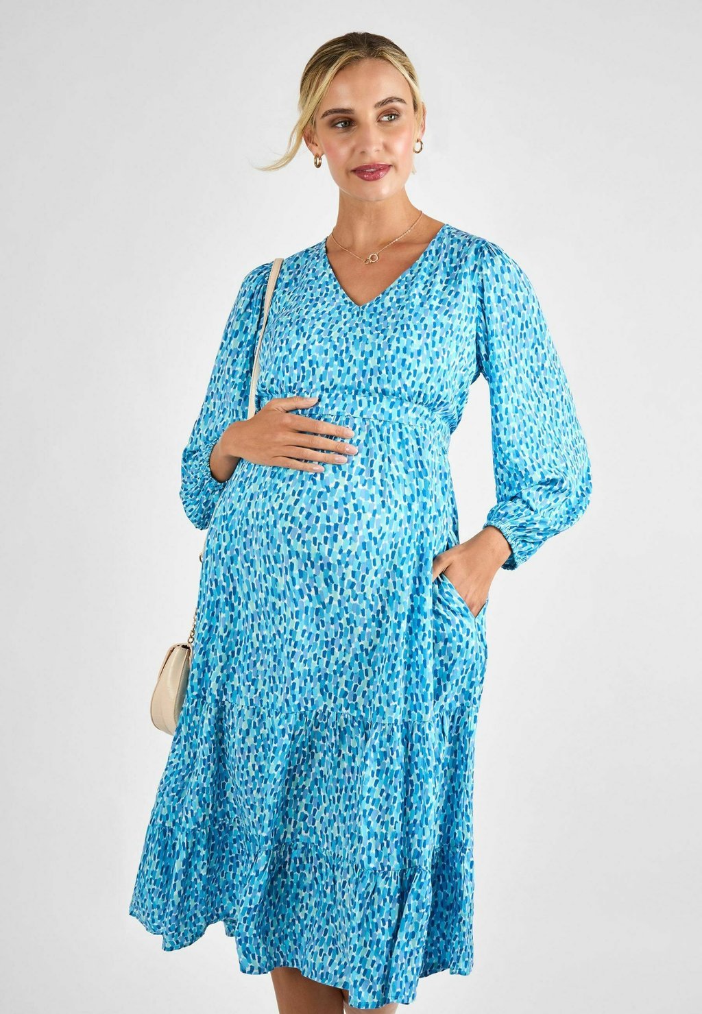 

Повседневное платье MATERNITY FIT - NURSING MIDAXI JoJo Maman Bébé, синий
