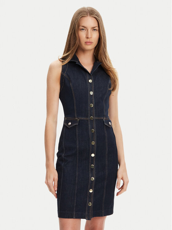 

Джинсовое платье стандартный крой W5YK24 D5PW1 Guess, синий