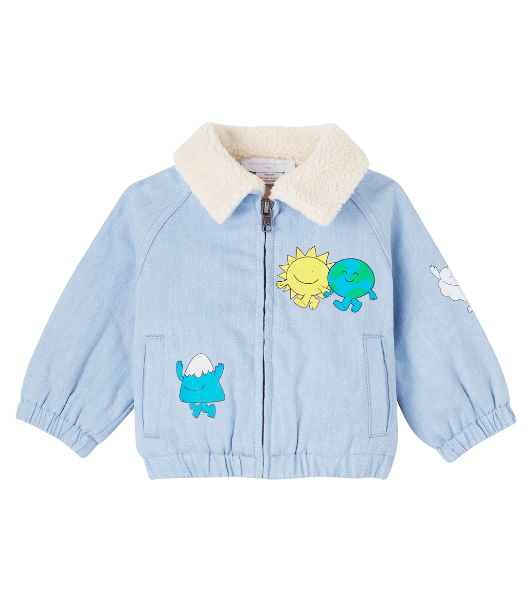 

Детская джинсовая куртка с принтом Stella McCartney Kids, Azure-Blue