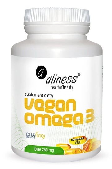 

Aliness, Vegan Omega 3 DHA 250 мг 60 капсул