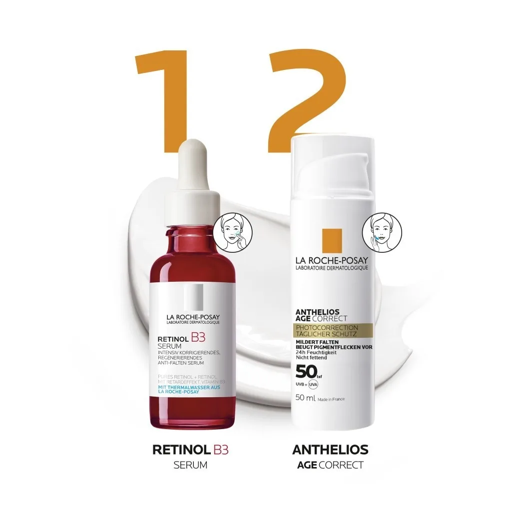 Солнцезащитный крем Anthelios Age Correct SPF 50 La Roche Posay, 50 мл — фото 3