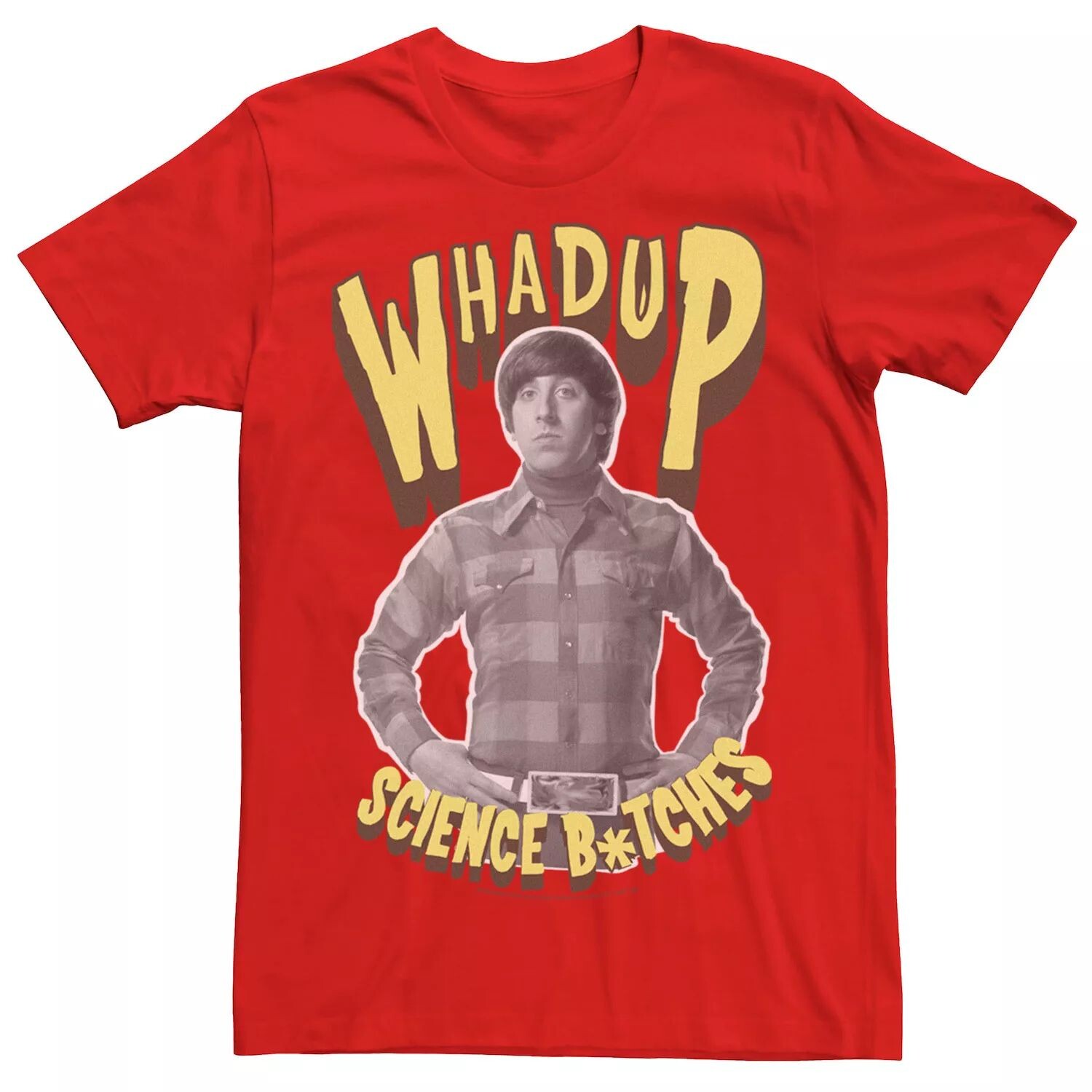 

Мужская футболка «Теория большого взрыва» Whadup Science B*tches Licensed Character
