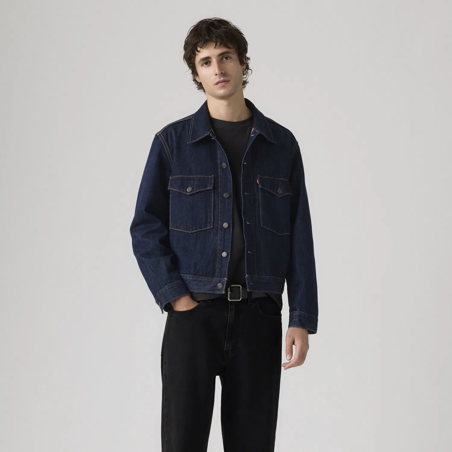 Куртка дальнобойщика у станции Эмбаркадеро Levi's, Dark Wash — фото 3