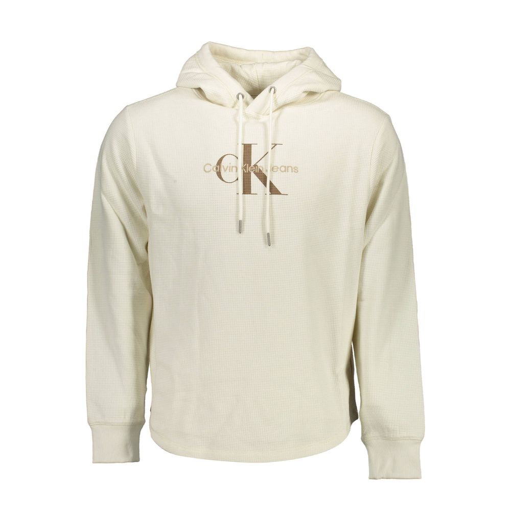 

Белый хлопковый мужской свитер Calvin Klein