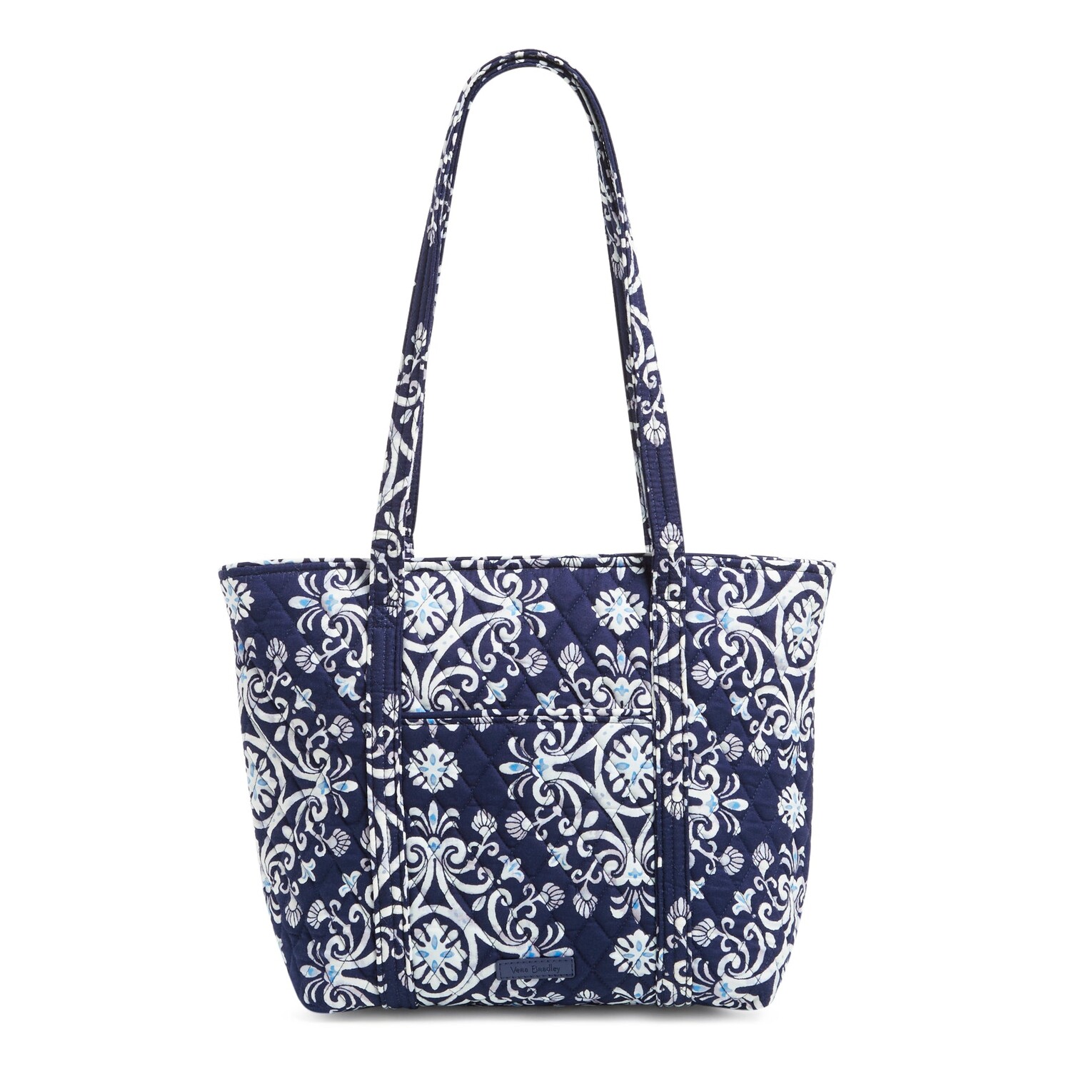 

Маленькая хлопковая сумка-тоут Vera Outlet Vera Bradley, цвет Steel Blue Medallion