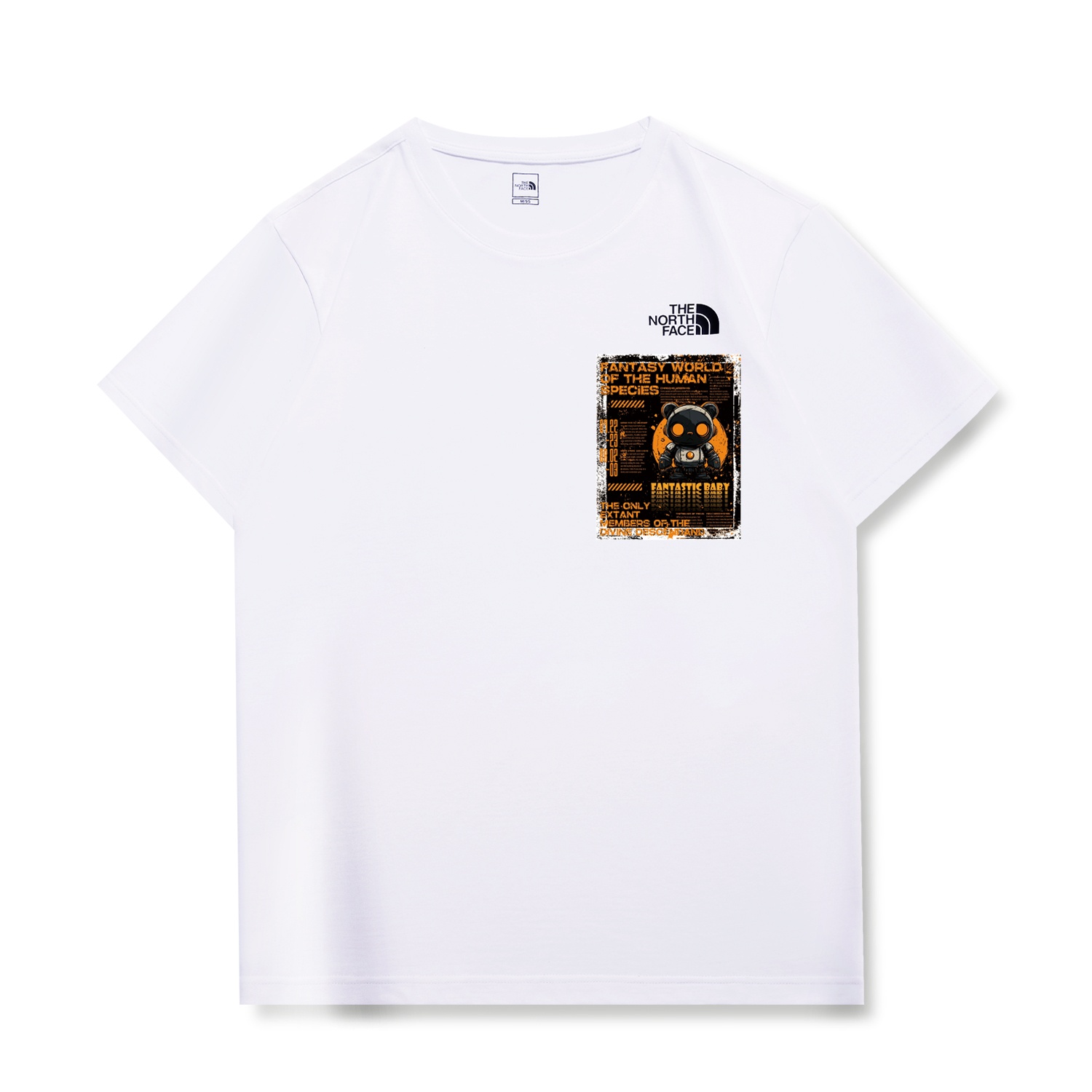 

THE NORTH FACE Футболка унисекс белая, Белый, THE NORTH FACE Футболка унисекс белая