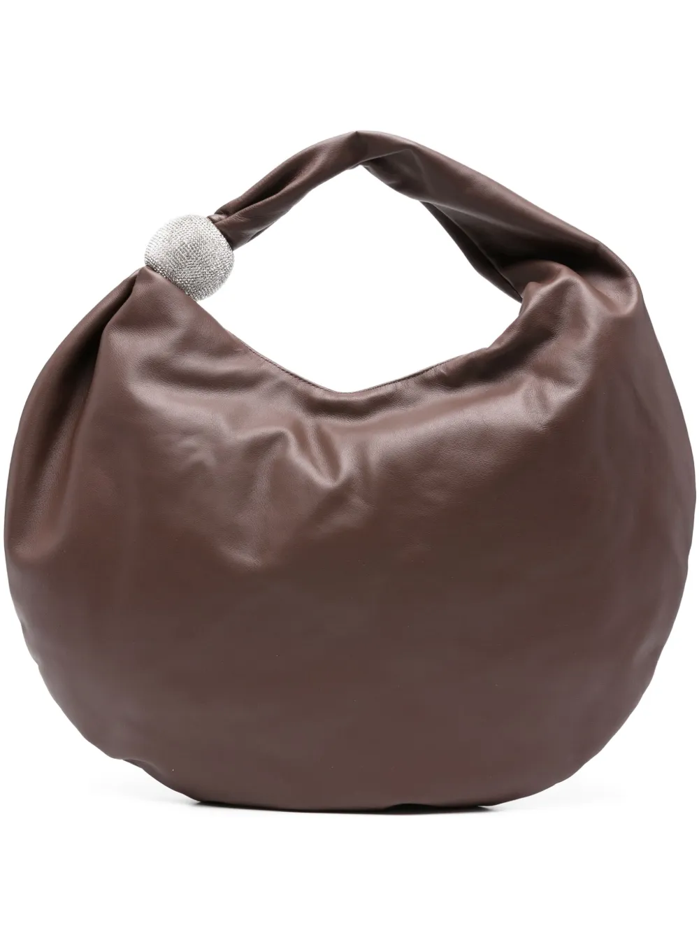 

Сумка на плечо с кристаллами Giuseppe Di Morabito, коричневый