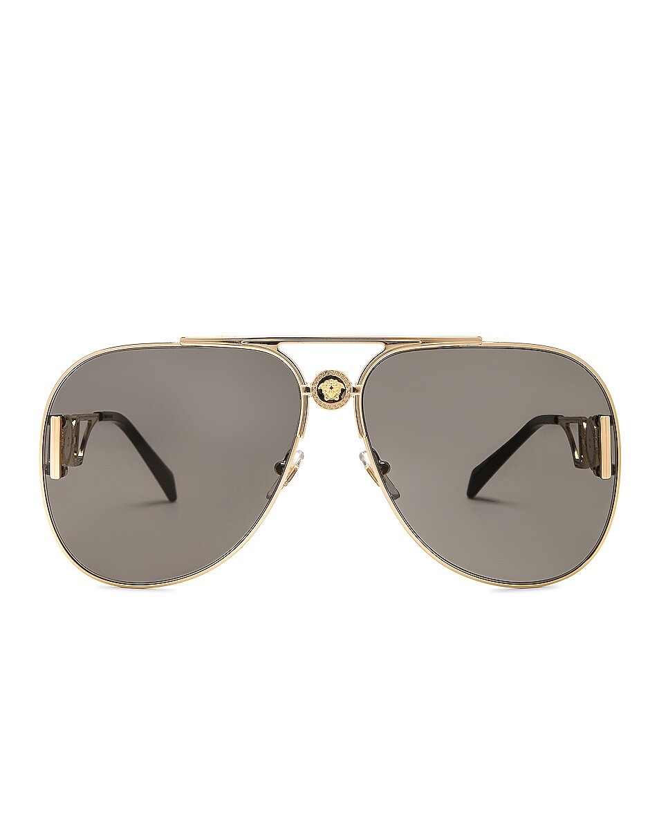 

Солнцезащитные очки Versace Aviator, золотой