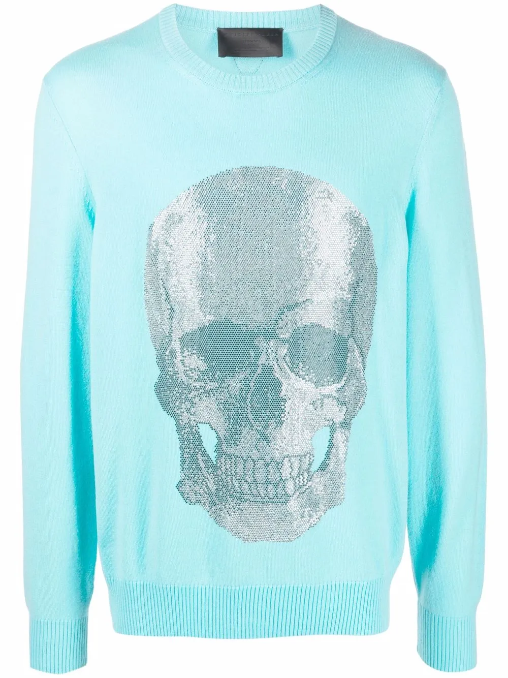

Свитер с принтом Skull Philipp Plein, синий