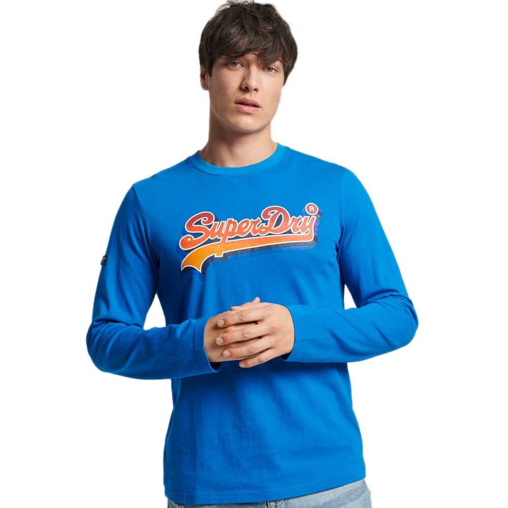 

Футболка с длинным рукавом Superdry Vintage Vl Seasonal, синий