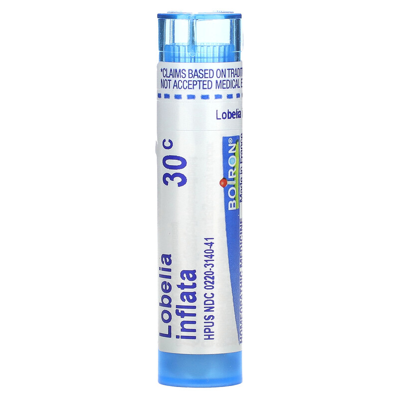 

Boiron, Lobelia Inflata, 30C, от тошноты, прибл. 80 гранул