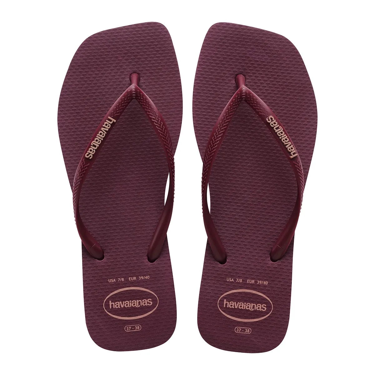 

Женские пляжные шлепанцы Square Logo Pop Up Havaianas, фиолетовый