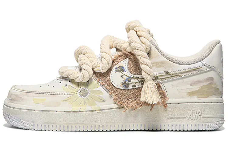 

Кроссовки Nike Air Force 1 Skateboard Shoes Men Low-Top Beige