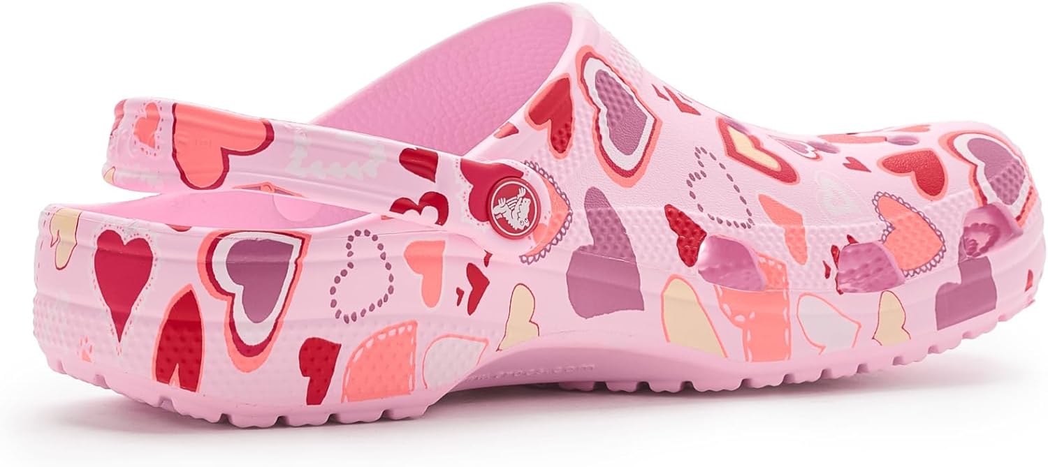 Унисекс сабо Crocs Classic с графическим принтом, розовый — фото 3