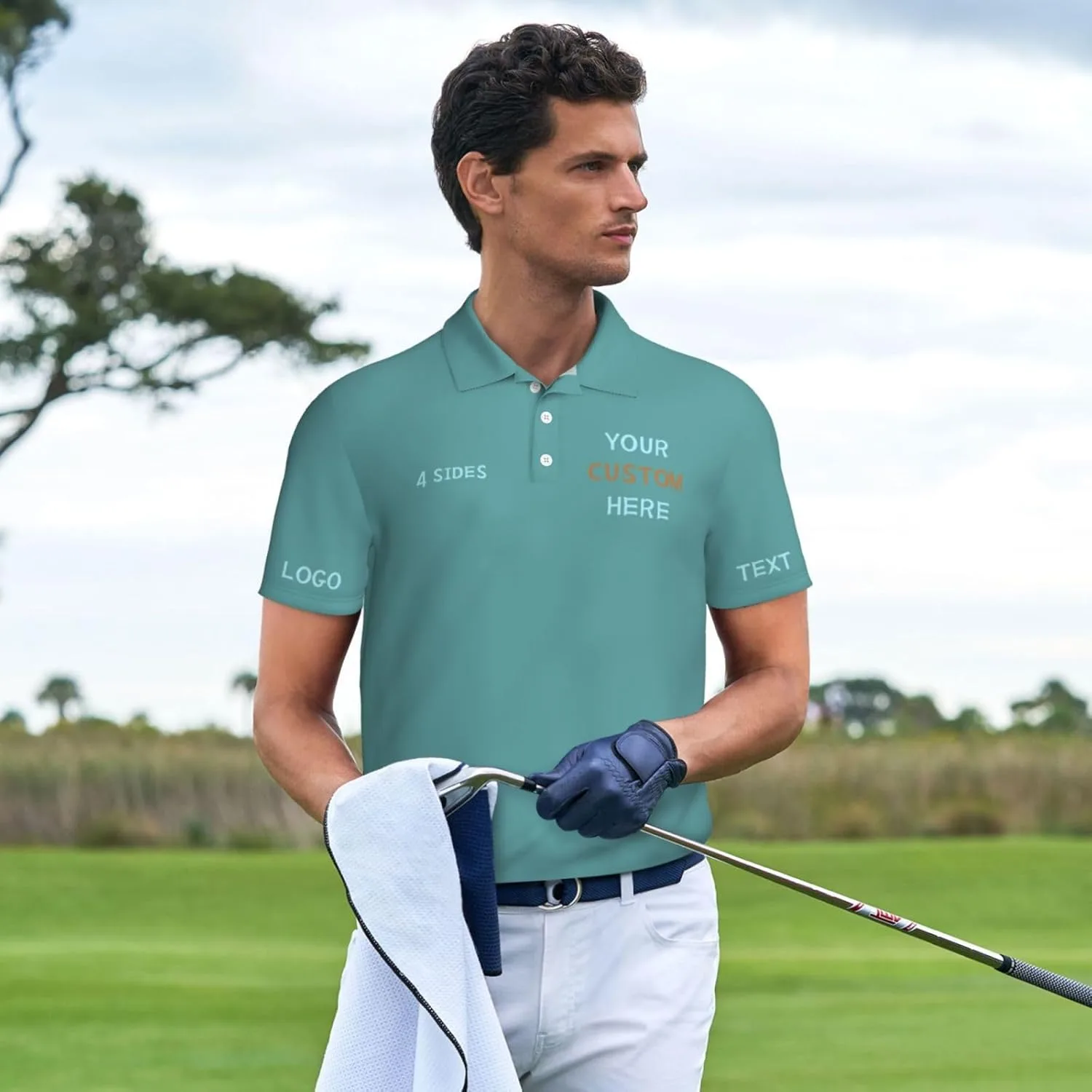 Мужская поло с коротким рукавом Custom Polo Shirts с логотипом — фото 4