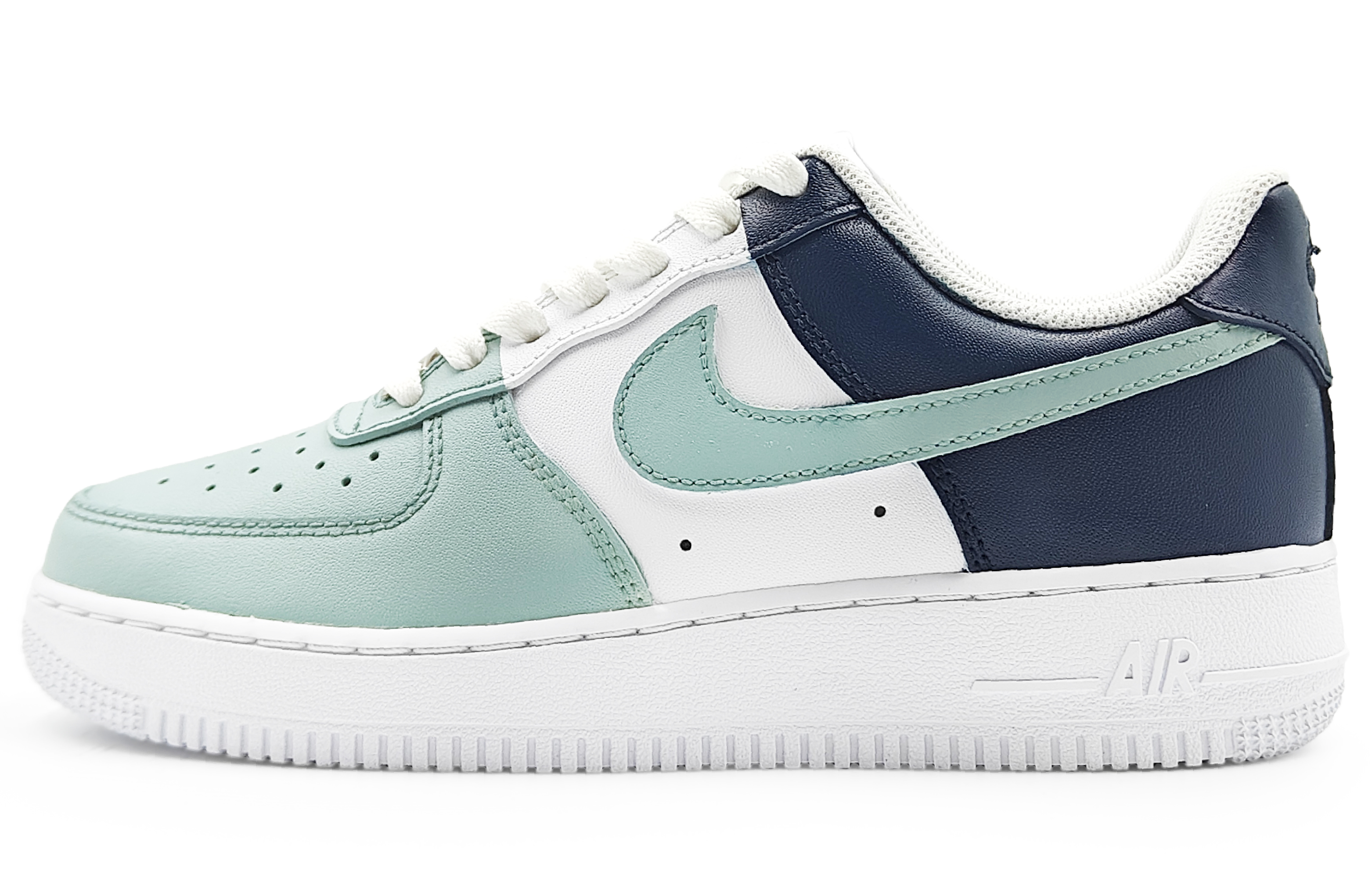 

Nike Кроссовки Air Force 1 для скейтбординга, износостойкие, белые, зеленые, мужские