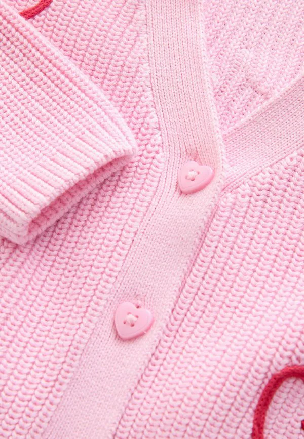 Кардиган love bug стандартного кроя Next, Pink — фото 3