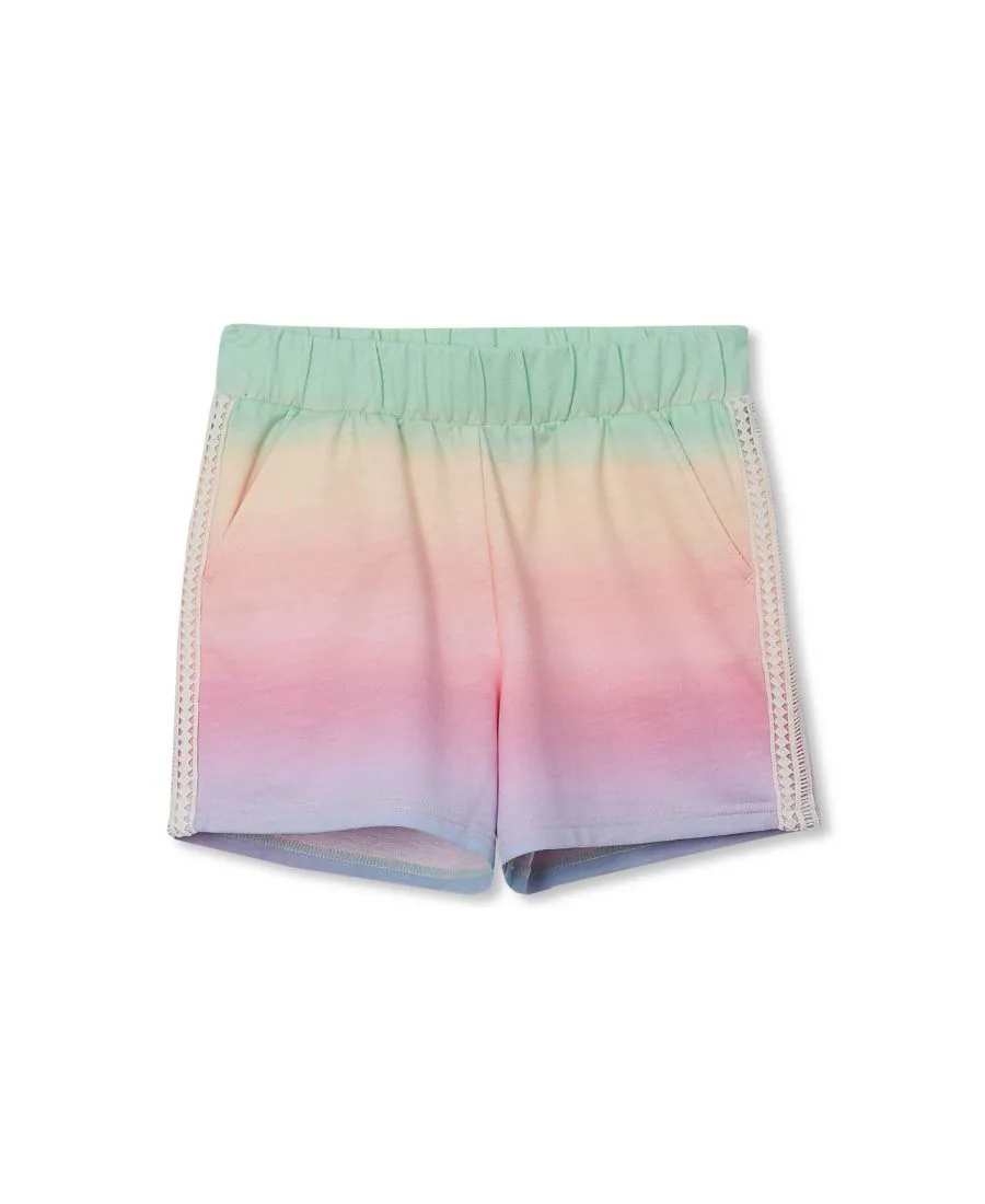 Детские шорты из французской махровой ткани Lands' End, Pastel Ombre