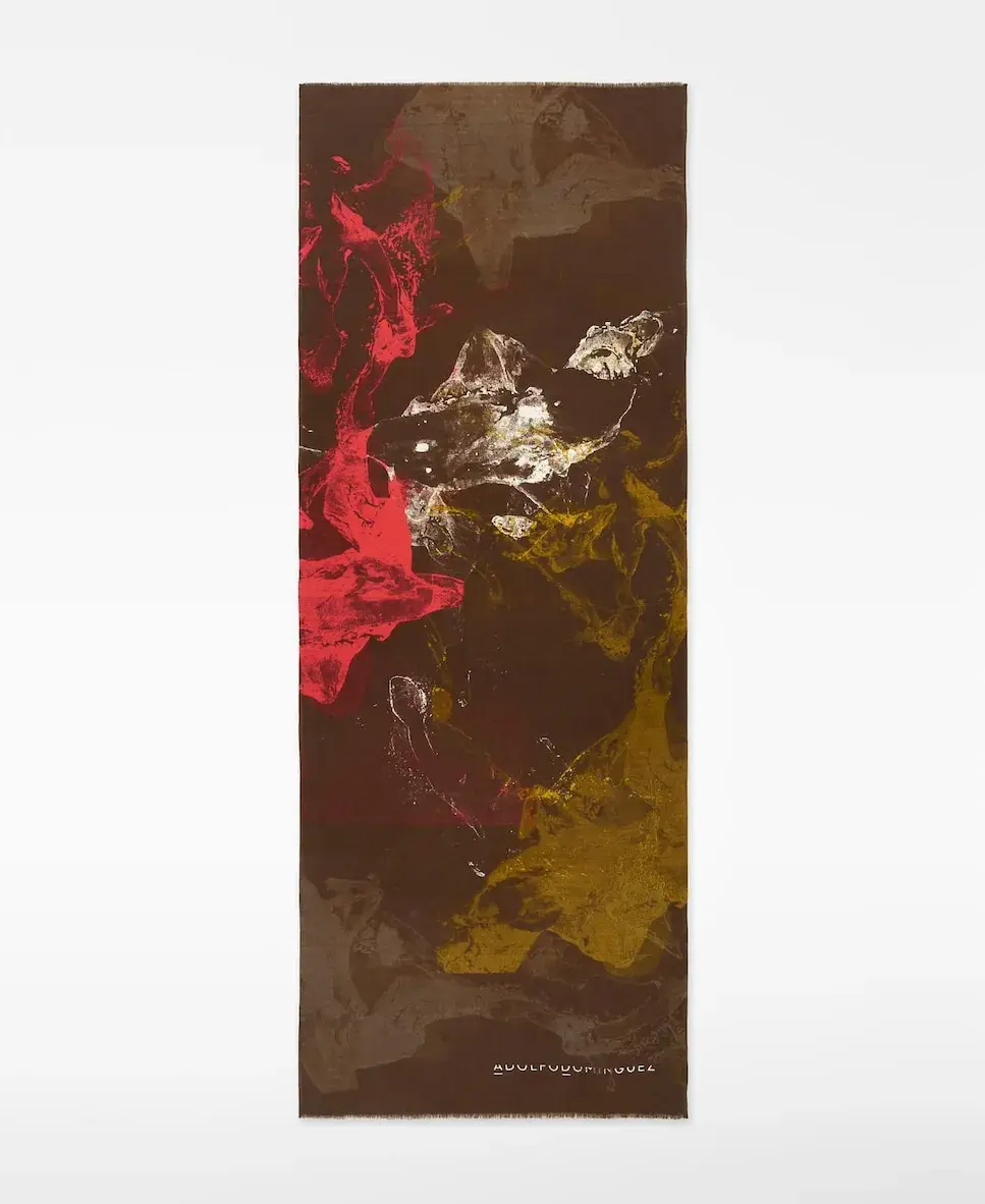 

Женский разноцветный шал с принтом Adolfo Dominguez