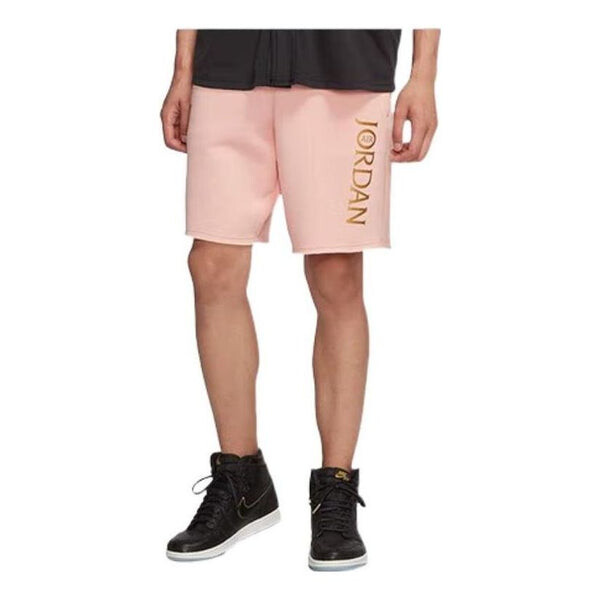 

Шорты gold color alphabet loose sports shorts pink Air Jordan, розовый