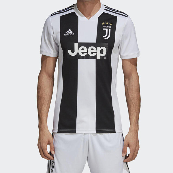 Футболка juventus home replica jerseys 18 19 футбольная команда Adidas, черный — фото 3