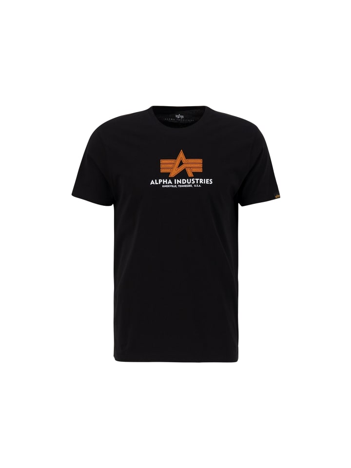 

черная футболка Alpha Industries, Черный, черная футболка Alpha Industries