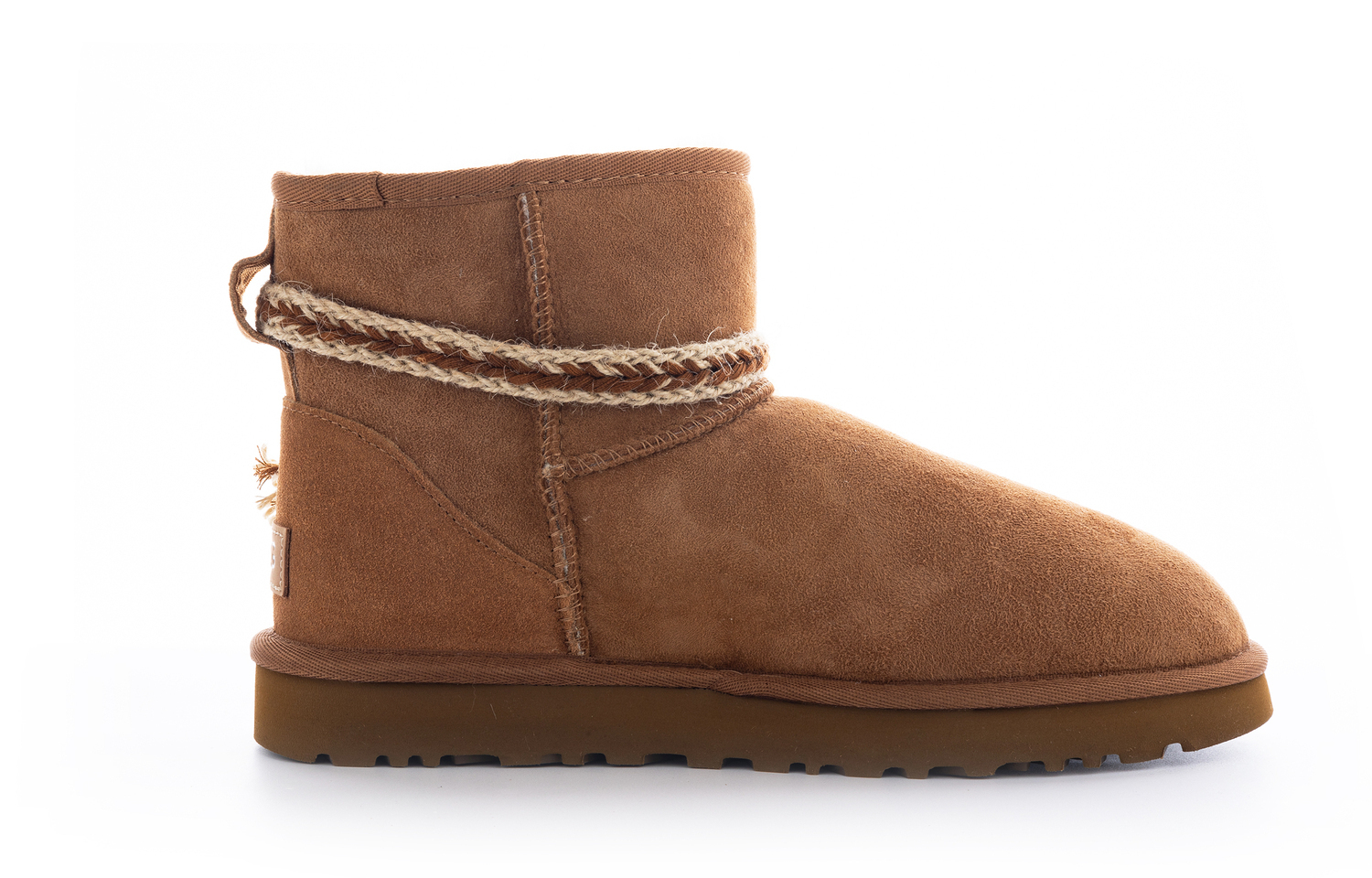 UGG Классические мини-сапожки с блестками "Милый мишка" для женщин, теплые, короткие, каштановые, цвет Chestnut — фото 3