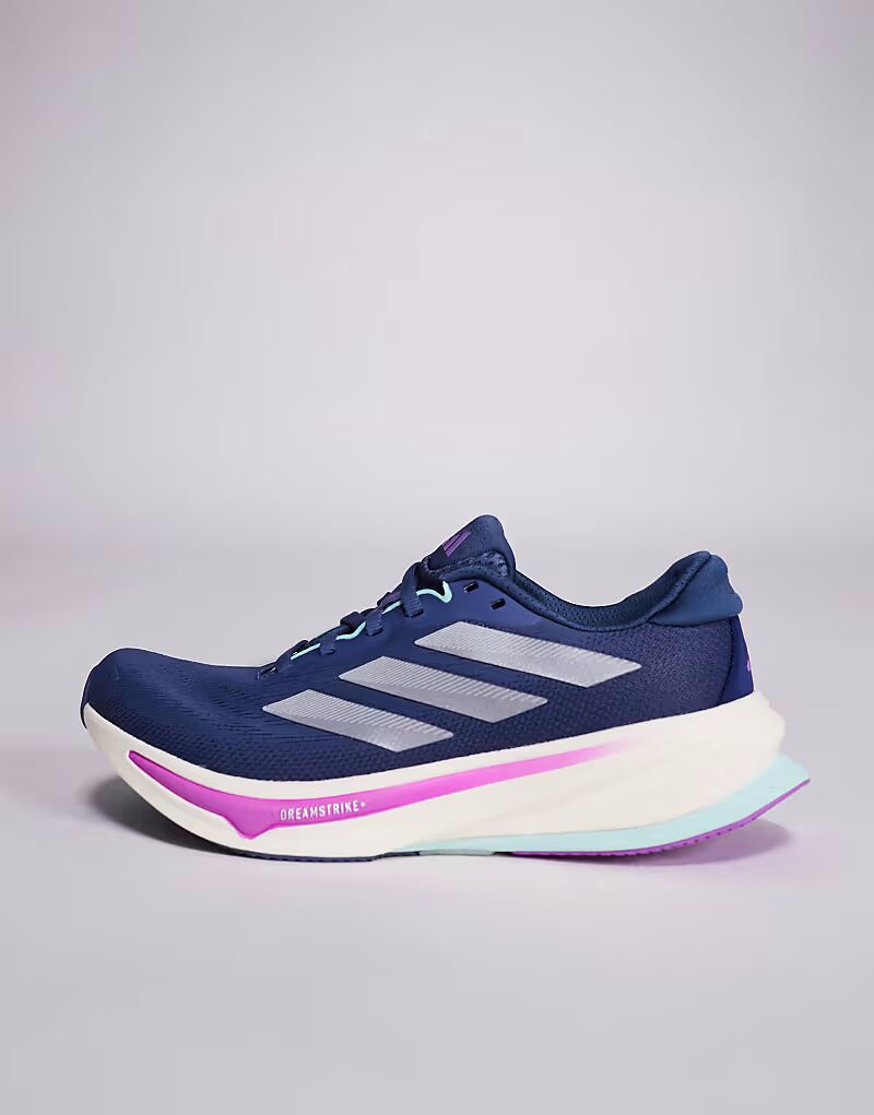 Кроссовки Adidas Running Supernova Rise 2 темно-синего и фиолетового цветов Adidas Performance — фото 2