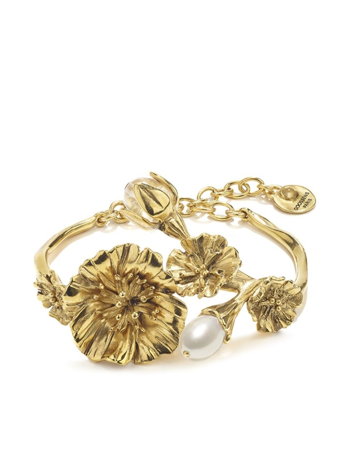 

Goossens браслет Fleur de Pavot Pearl, золотой