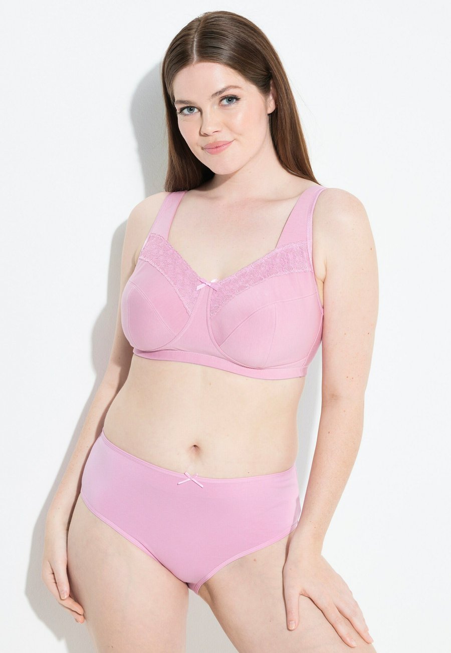 

Брифы Ulla Popken LOT DE 5 UNIES JUSQU'À LA TAILLE , Dusty Rose/Light Pink